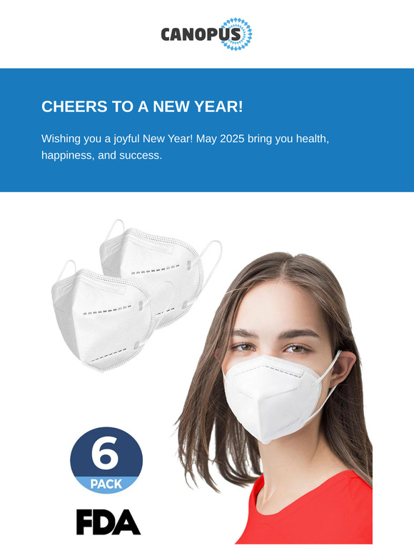 Countdown to the New Year! Save up to 60% on N95 Masks, Rapid Tests, and PPE.
