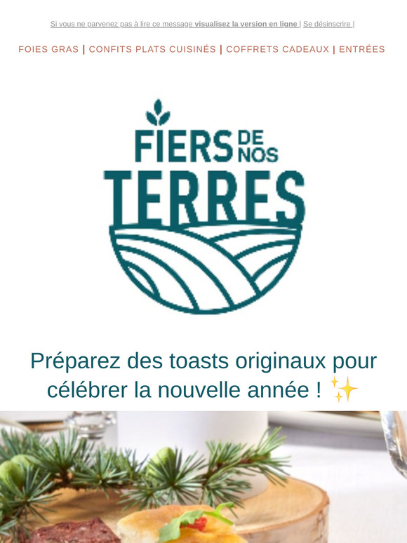 Fiers de Nos Terres vous souhaite un Réveillon Festif et une Année 2025 Prospère🥂