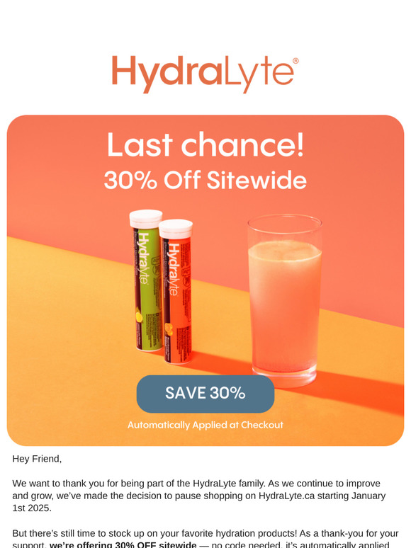 Last Day to Shop!!