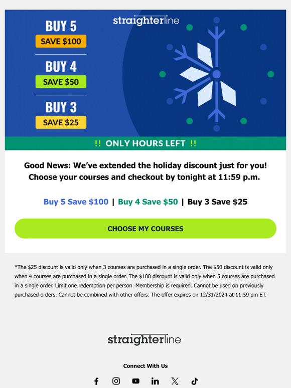 🎓 12 hours to save—holiday offer extended!