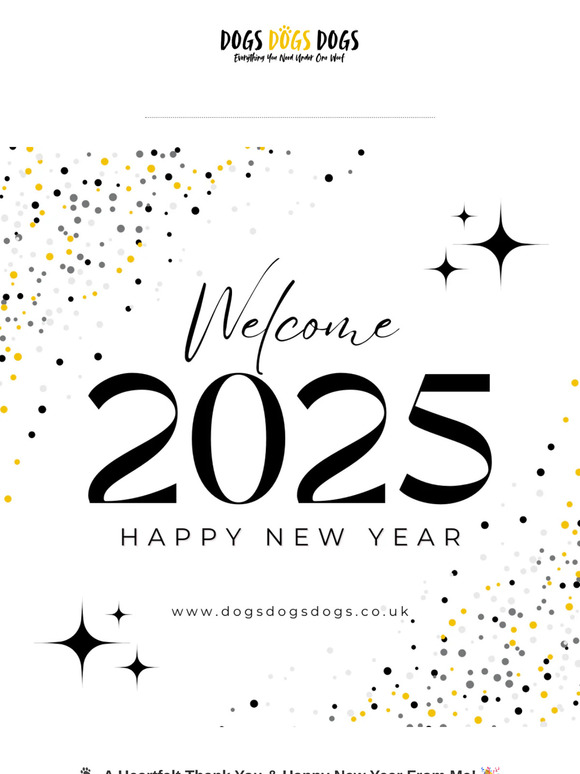 🐾 A Heartfelt Thank You & Happy New Year From Me! 🎉