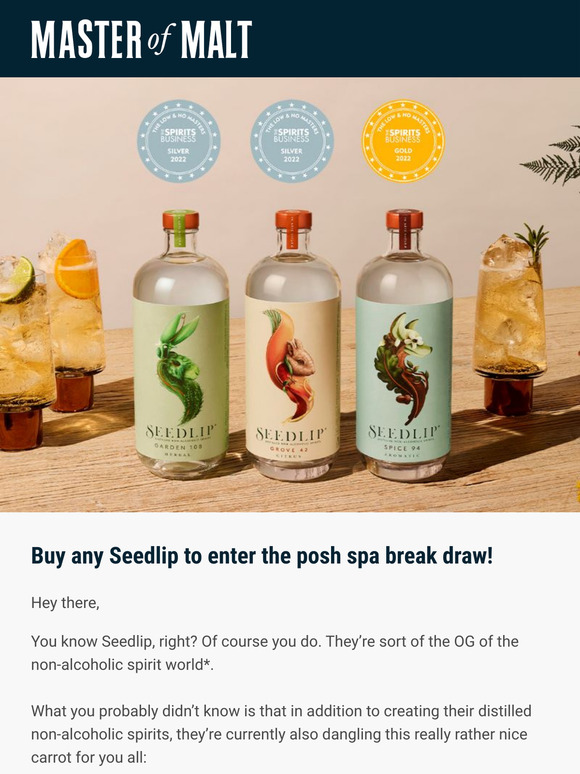 Fancy a spa break? Seedlip’s got you covered