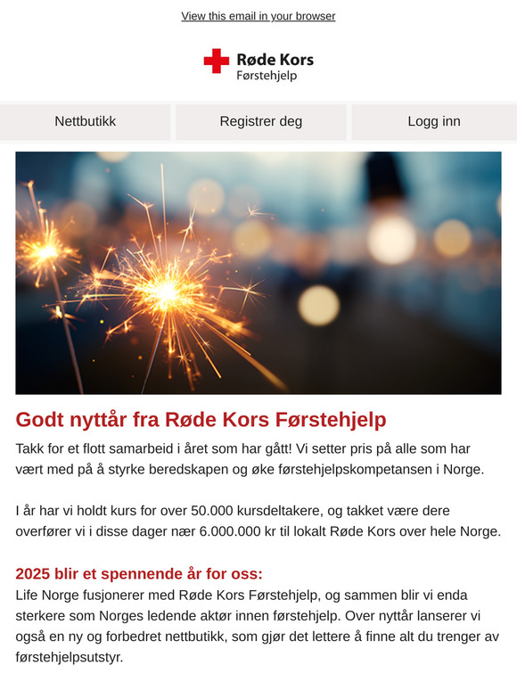 Godt nyttår fra Røde Kors Førstehjelp 🌟