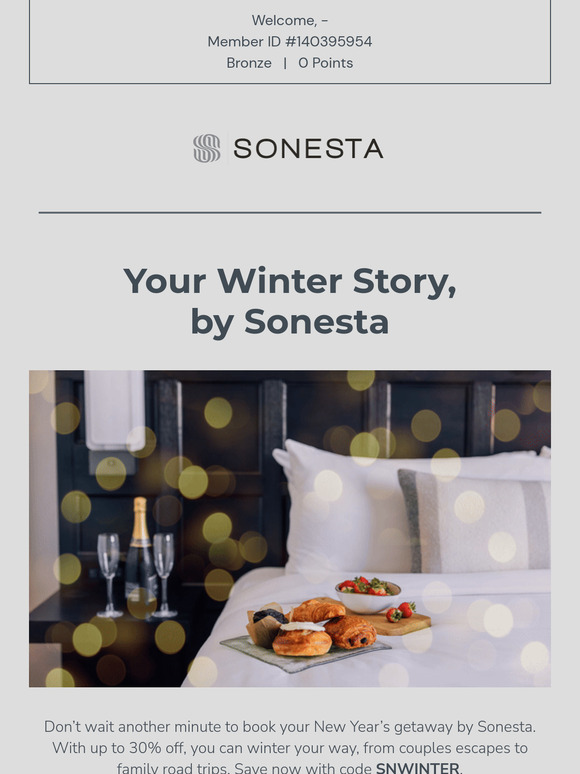 Save Up to 30% on your New Year Stay