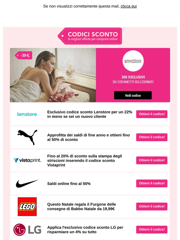 Nike, Puma, LG e altre offerte speciali per te!