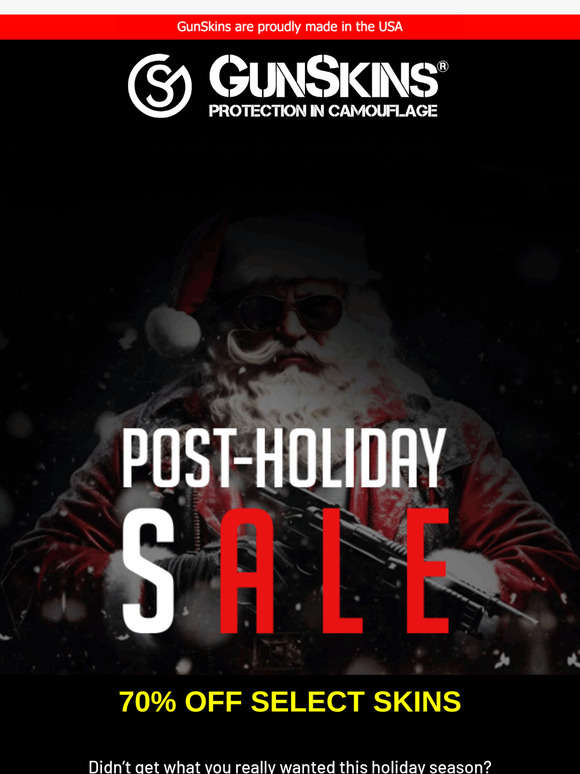 After Christmas Sale - Select Skins are 70% OFF! Santa's Got Extra Goodies 🎅