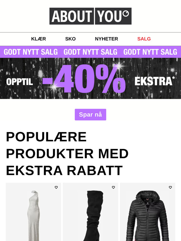 Opptil -40 % EKSTRA