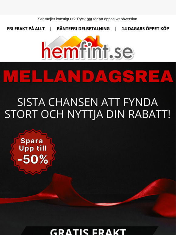 Sista chansen på Mellandagsrean ⏳
