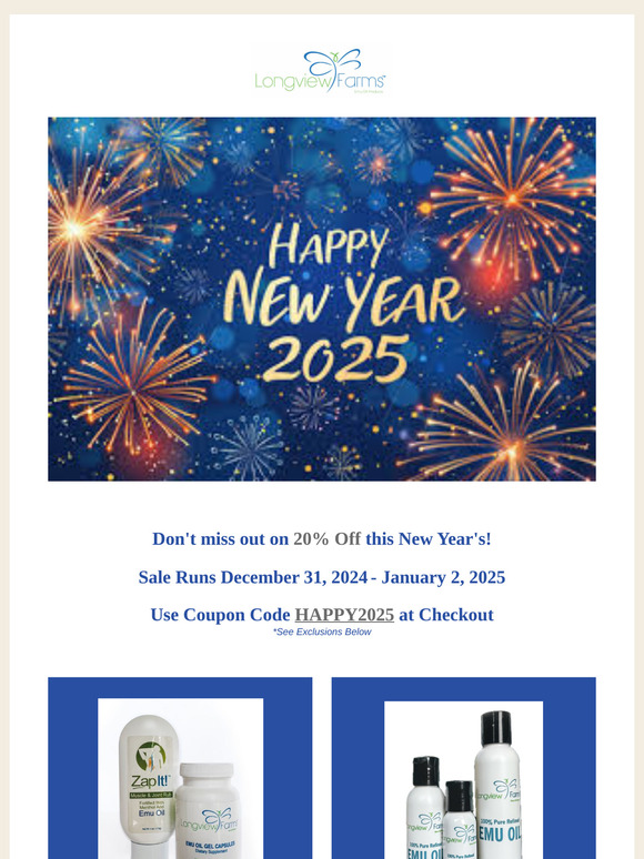 A fresh start with 20% off —!