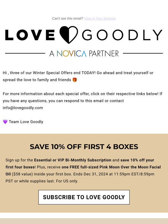 Hurry 🏃‍♀️ These special offers end TODAY!