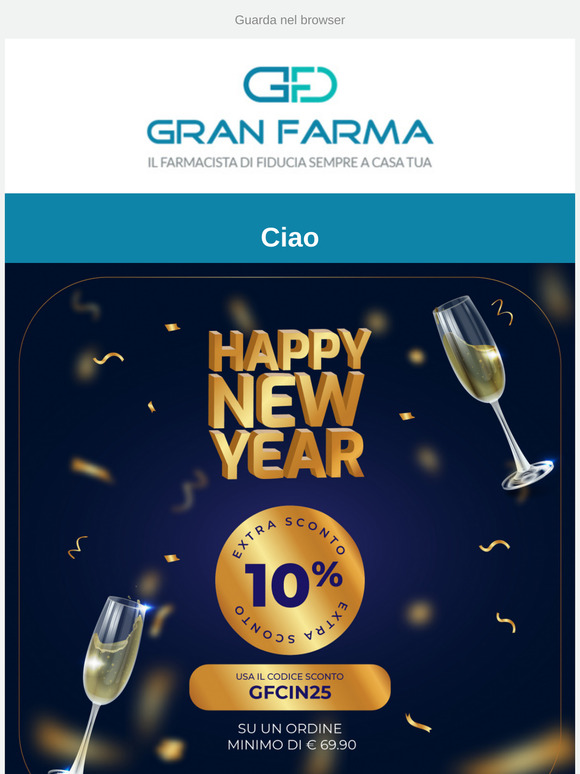 ​👋 Festeggiamo l'arrivo del nuovo anno con un coupon del 10%🚀