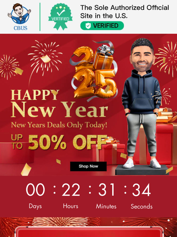 ⏰Last 24 Hrs: 2025 New Year Carnival Begins! Up To 50% OFF!