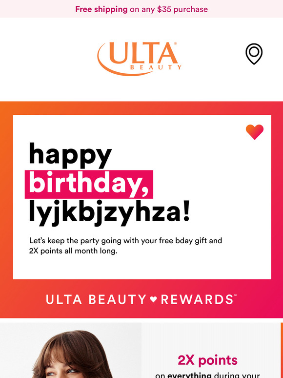 Ulta Beauty —, your FREE bday gift is inside + 2X points 💝 Milled