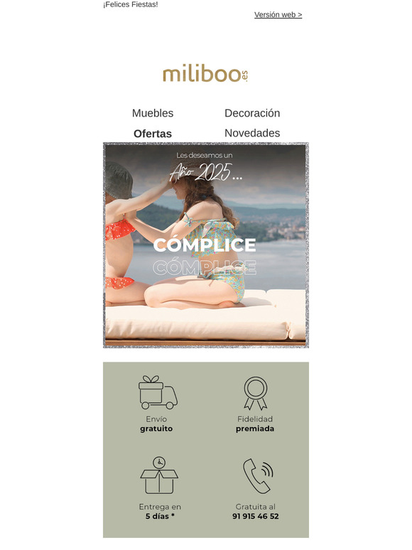 ¡Miliboo le desea un feliz año nuevo 2025!