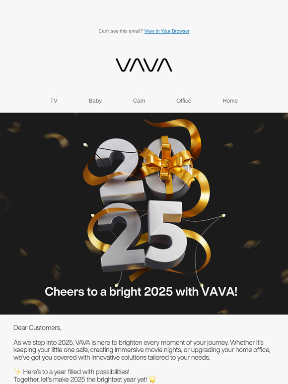 Cheers to a Bright 2025 with VAVA! 🌟