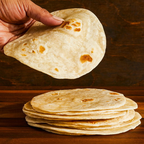 Homemade Taco-Size Flour Tortillas