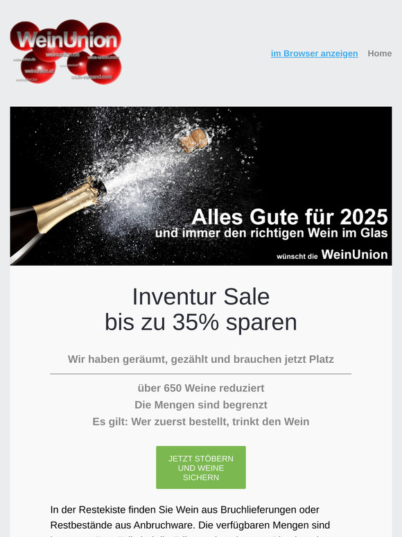 Inventur Sale - richtig sparen
