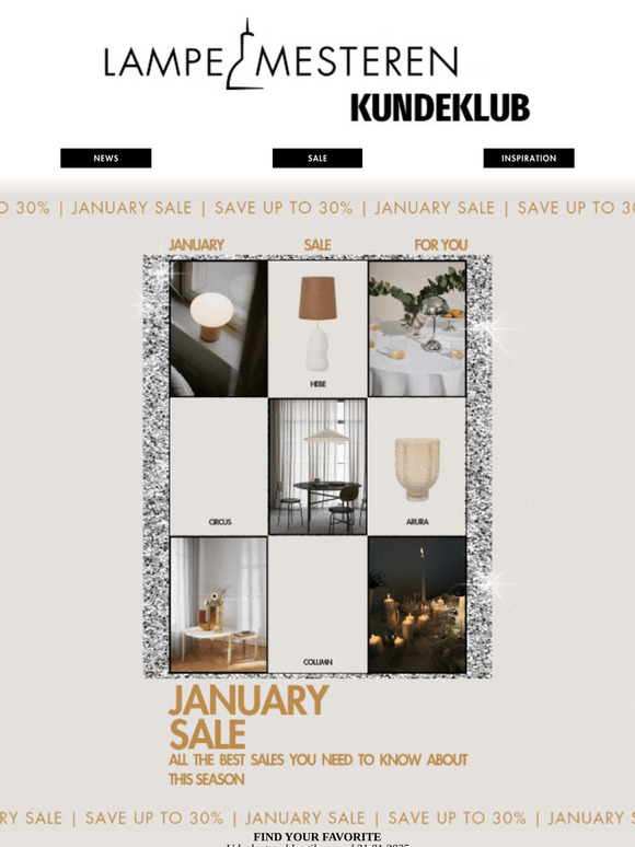 Januarudsalget er i gang! 💡
