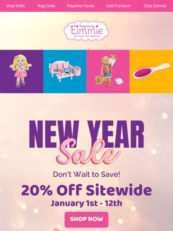 🎉 Kick Off the New Year with 20% Off Everything!