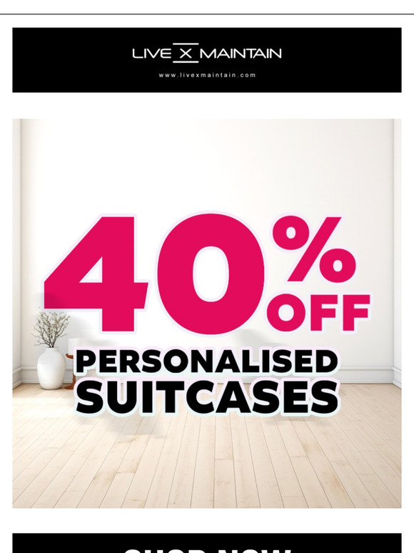 Boxing Day Sale 40% Off Suitcases!