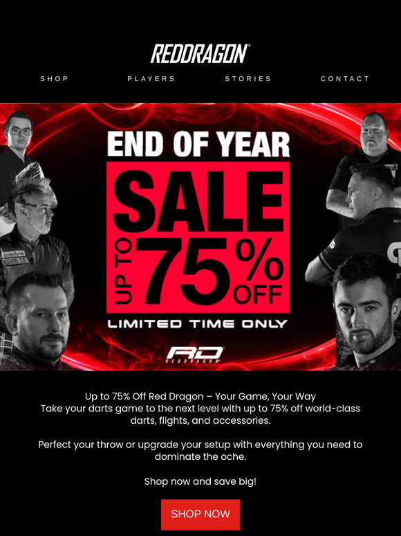 Up to 75% Off Red Dragon – Don’t Miss Out!🎯