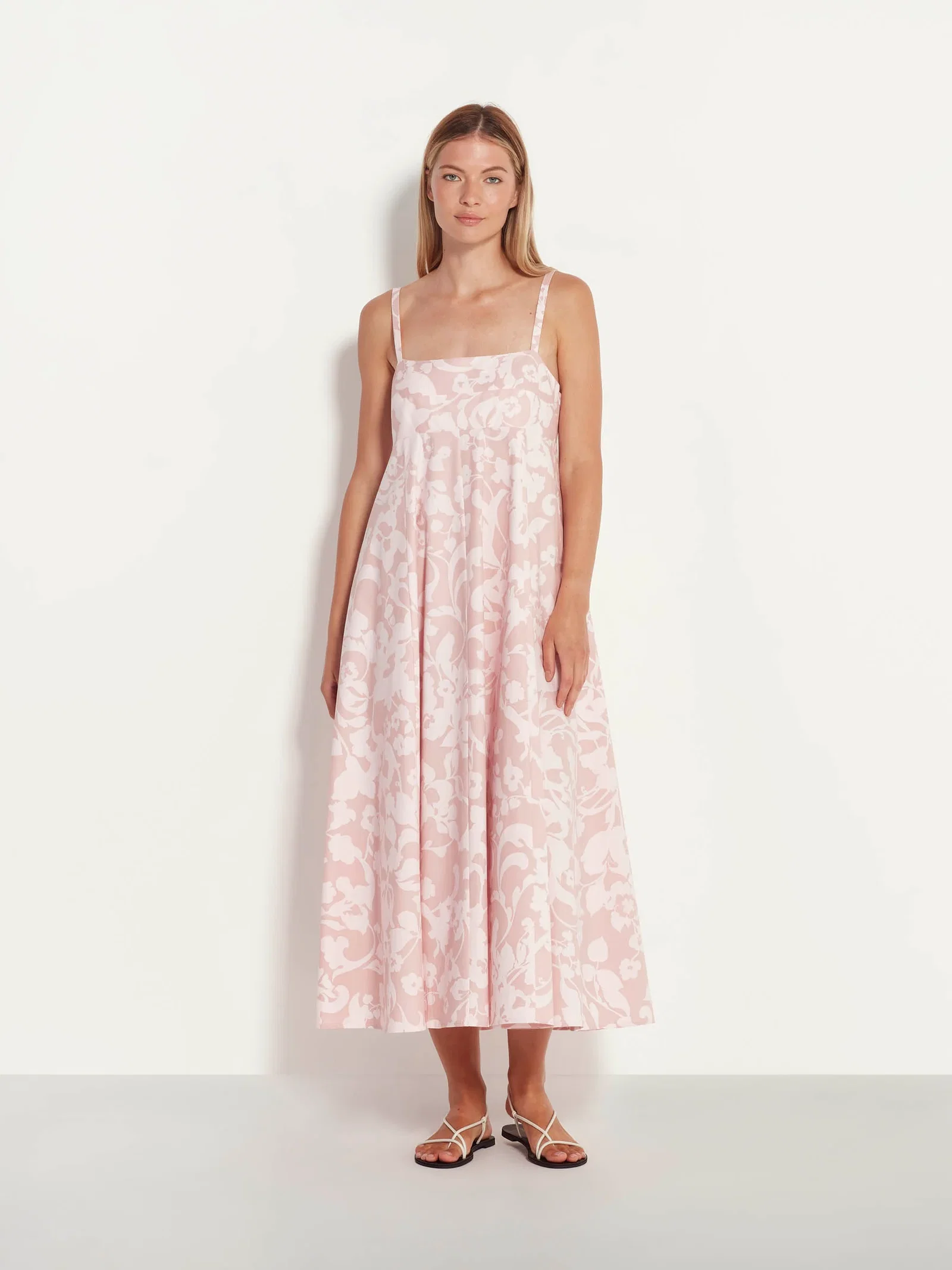 Image of Liza Dress (Wallpaper) Bleached Pink