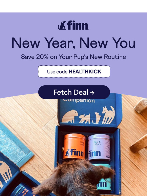 20% OFF: A Happier, Healthier Year for Your Pup
