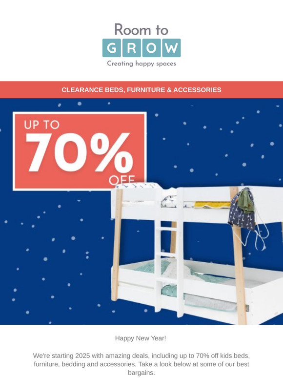 Up to 70% off Clearance Kids Beds & Accessories