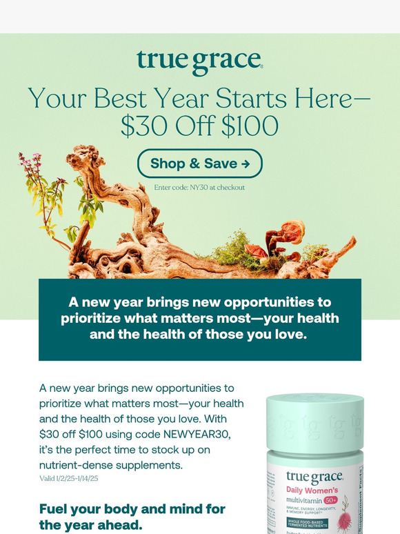 Your Best Year Starts Here—$30 Off $100 ✨