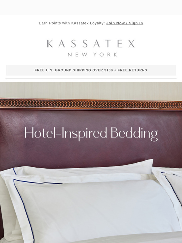 New: Hotel-Inspired Bedding