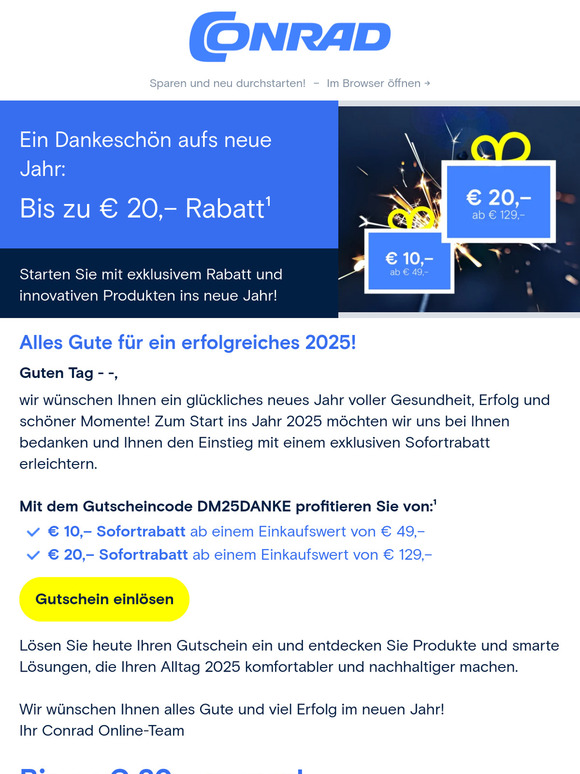 🎉 Starten Sie 2025 mit exklusiven Vorteilen!