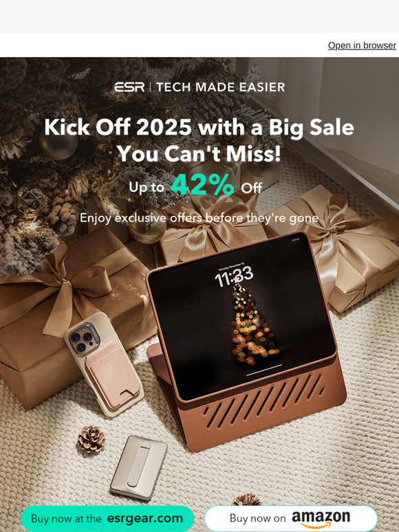 Ring In the New Year with Savings Up to 42% Off