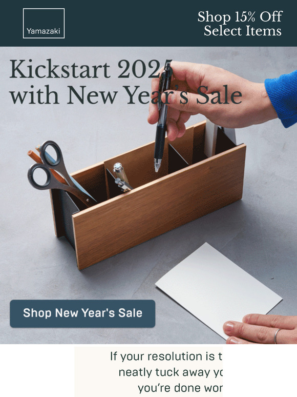 Kickstart 2025 with New Year’s Sale
