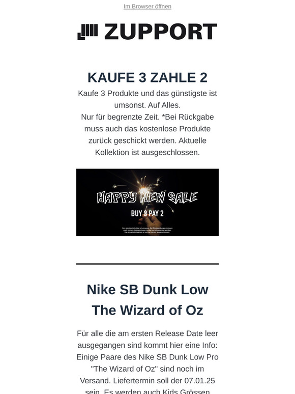 HAPPY NEW YEAR SALE - Kaufe 3 zahle 2