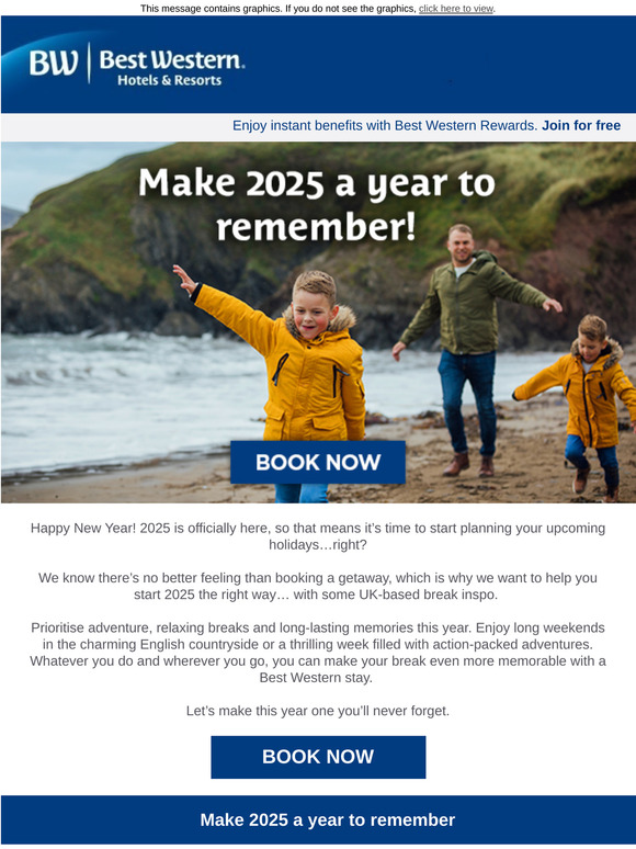 Kick off January with some holiday planning…