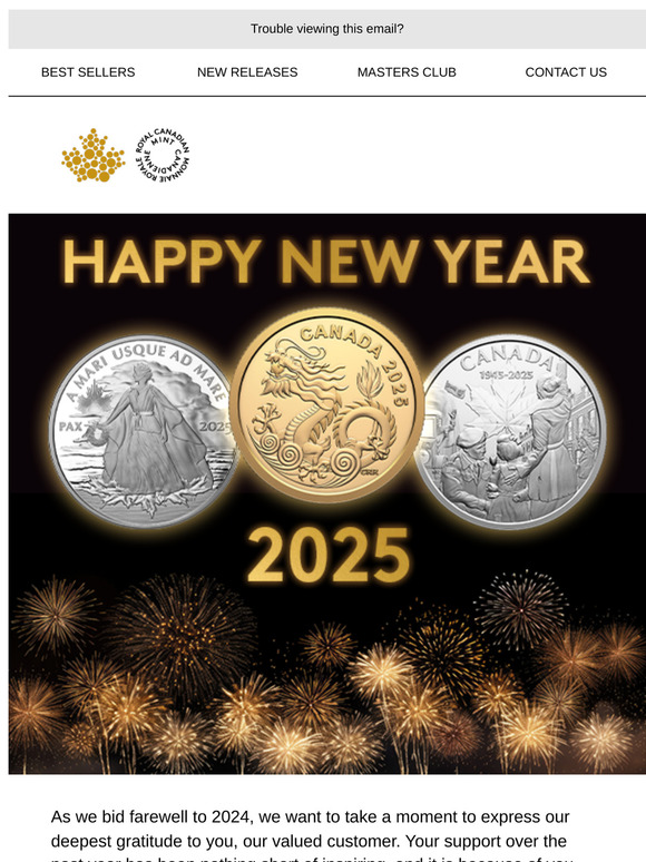 Happy New Year from the Royal Canadian Mint!