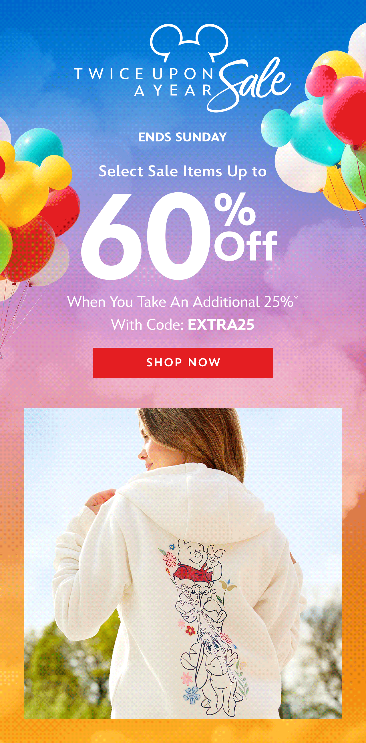 Ends Sunday | Select Sale Items Up to 60% Off When You Take An Additional 25% With Code: EXTRA25 | Shop Now