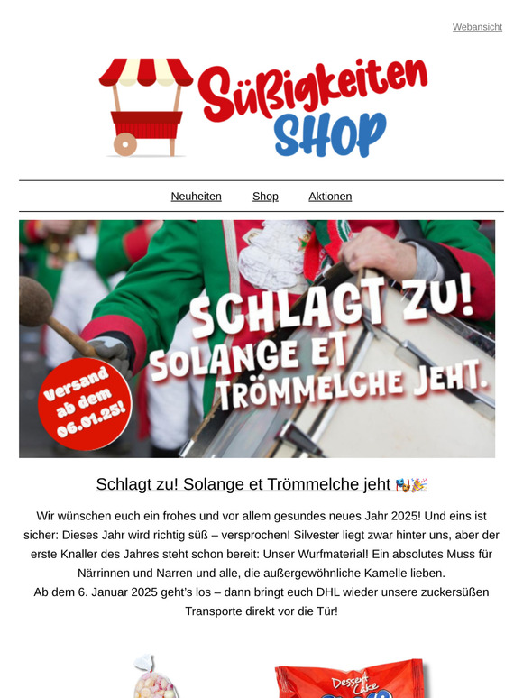 Alaaf! Das süßeste Wurfmaterial 2025 ist da! 🎭🍬