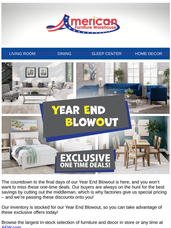 American Furniture Warehouse Yep it s STILL Black Friday over here Milled