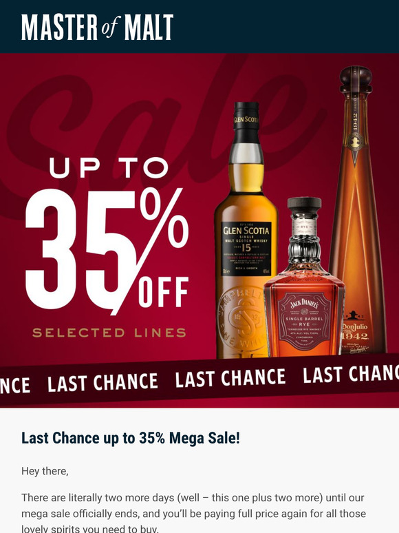 Last Chance up to 35% Mega Sale!
