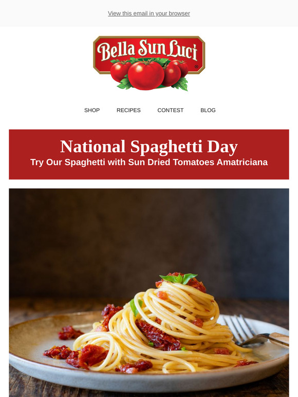 January 4th is National Spaghetti Day