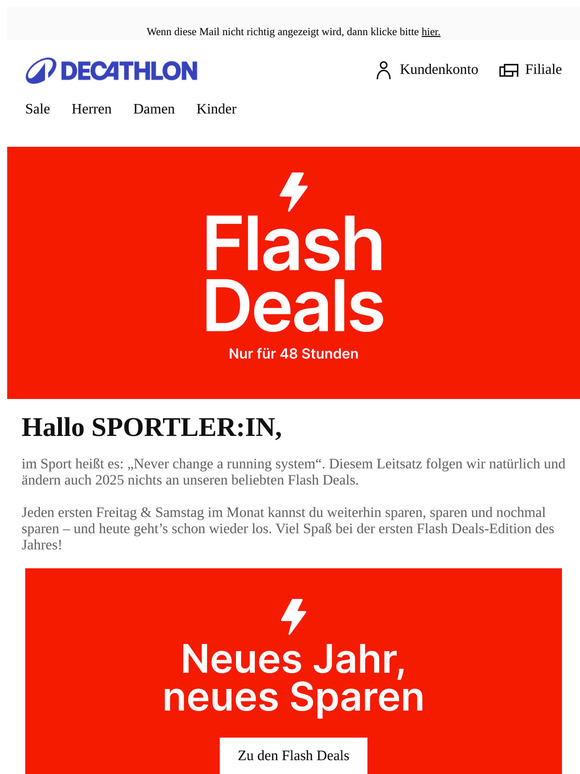 Die ersten Flash Deals des Jahres 💯