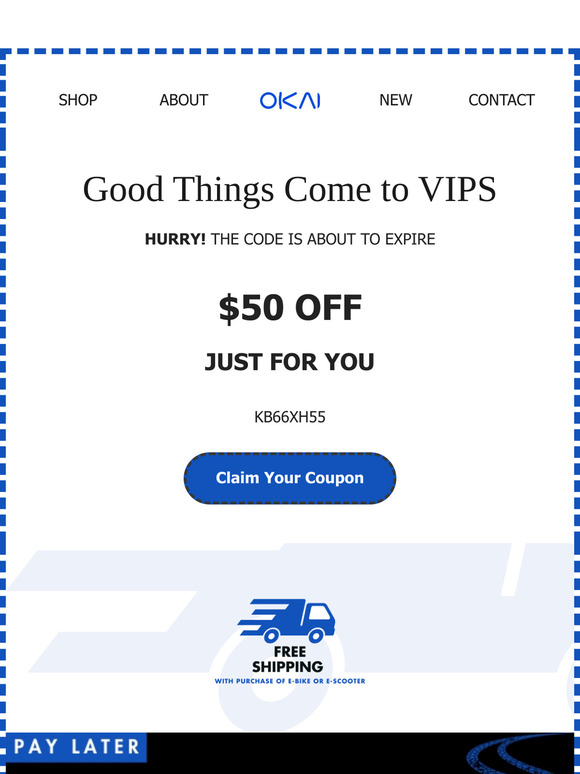 Your $50 Off is About To Expire!