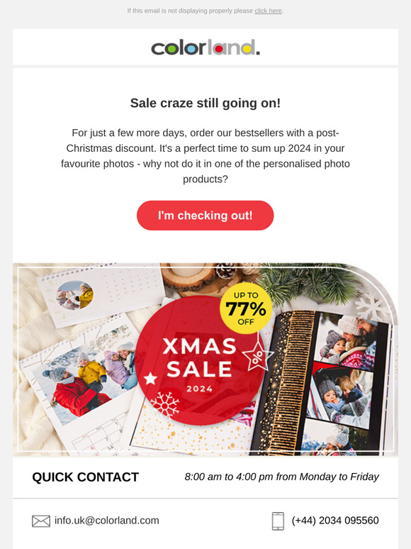 Last days of Xmas Sale!