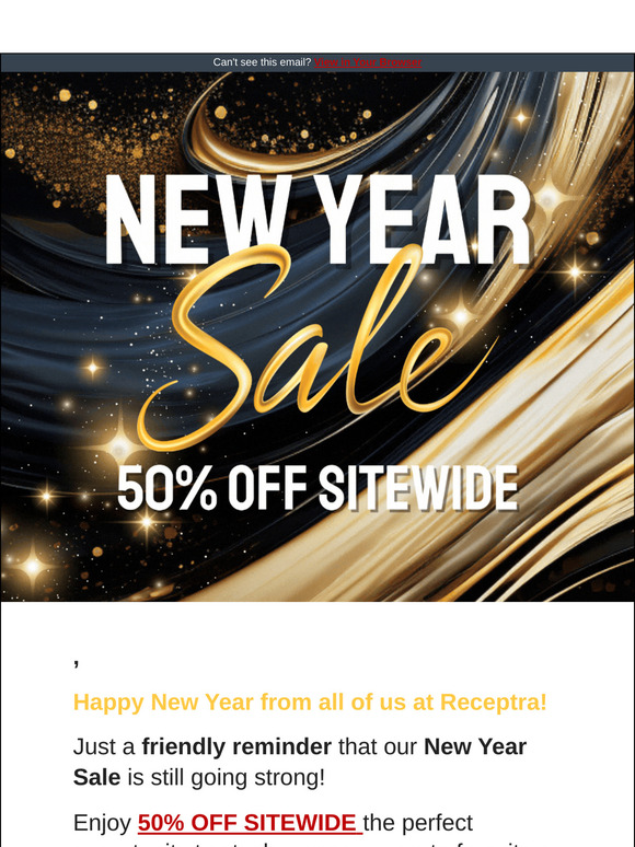 Happy New Year + 50% OFF Reminder!✨
