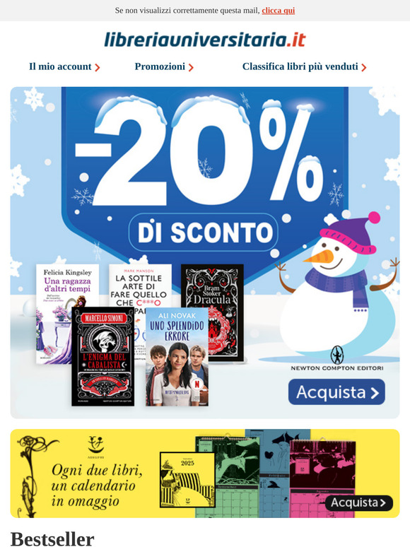 Sconto 20% su Newton Compton, inizia l'anno leggendo!
