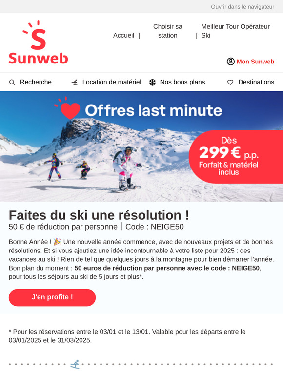 Partez au ski à prix imbattable !