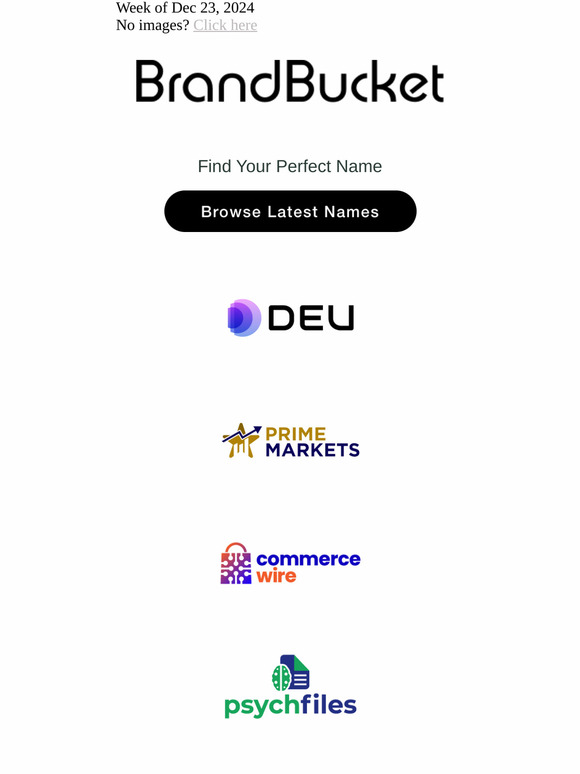 Your Weekly Digest of New Names