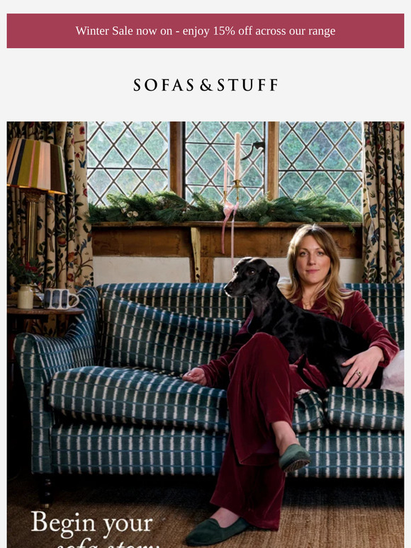 Your story, your sofa— personalised design now with 15% off