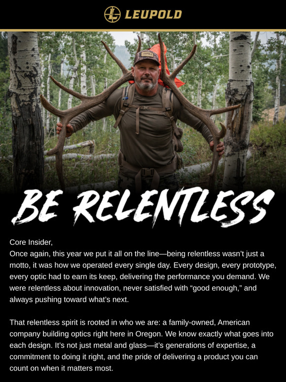 To Our Leupold Core—Thanks For Your Trust